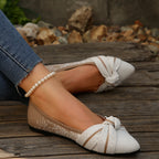 Damen Ballerina mit elegantem Schleifen-Design EB