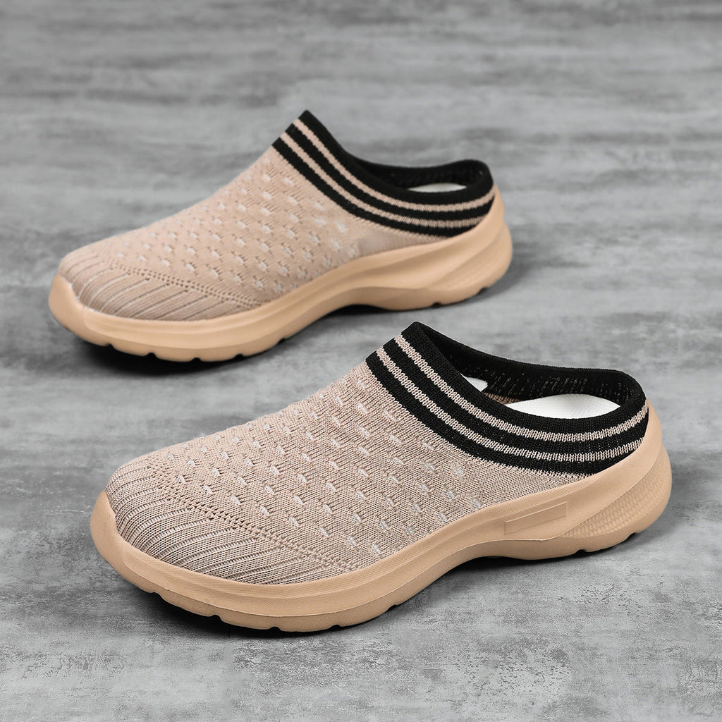 Damen Bequeme Slip-On Freizeitschuhe EB