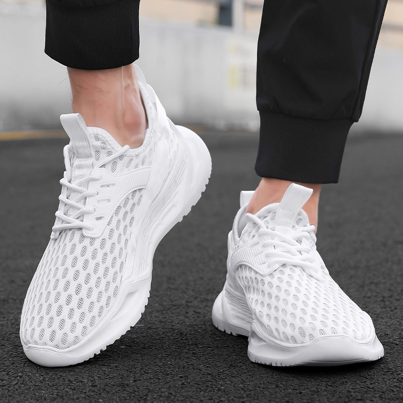 Unisex nan atmungsaktiver Stricksportschuh mit wabenstruktur, sockenähnlichem Schaft und gedämpfter Leichtschaum-Zwischensohle EB
