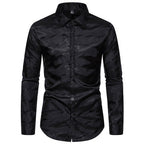 Herren Elegantes Hemd mit einzigartigem Strukturdesign EB