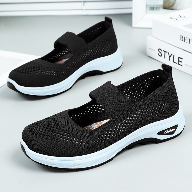 Damen Atmungsaktive Freizeit-Slipper mit elastischem Riemen EB