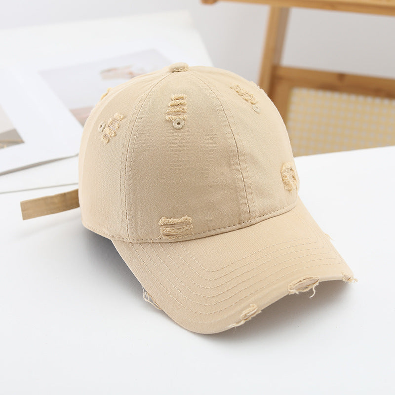 Damen Casual Destroyed-Basecap