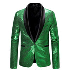 Damen Glamouröser Pailletten Blazer EB