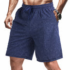 Herren nan locker geschnittene Frottee-Shorts mit elastischem Bund Kordelzug und seitlichen Eingrifftaschen EB