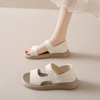 Damen bequeme Riemensandalen mit verstellbarem Klettverschluss EB