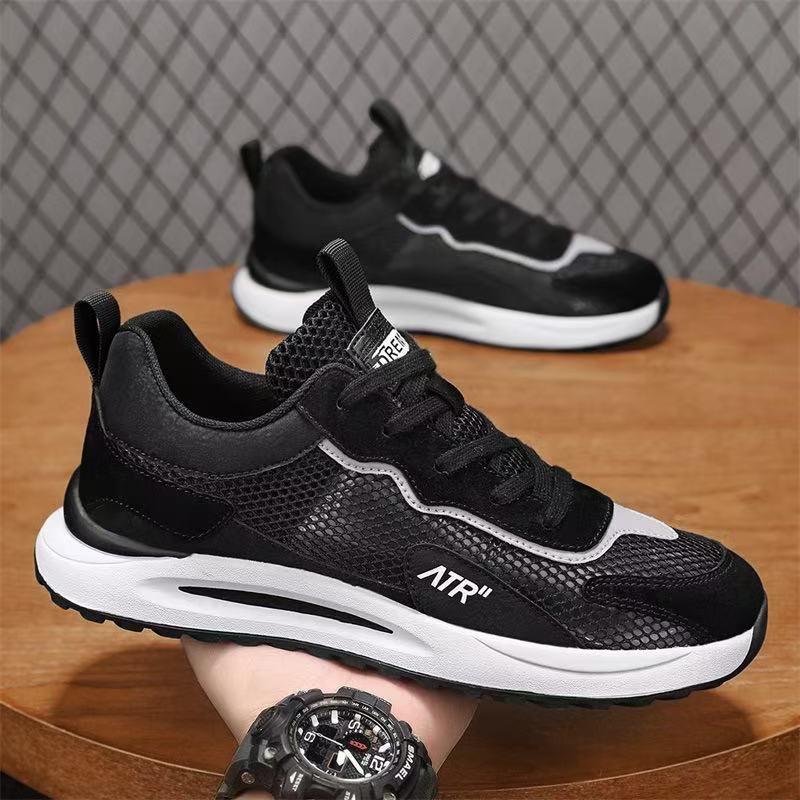 Damen Sportliche Freizeit-Schuhe mit atmungsaktiver Mesh-Oberfläche und robustem Fußbett EB