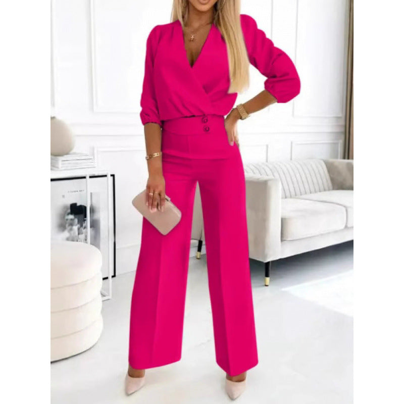 Eleganter Jumpsuit mit weitem Bein