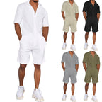 Herren-Resort-Set mit kurzärmeligem Hemd und Bermuda-Shorts