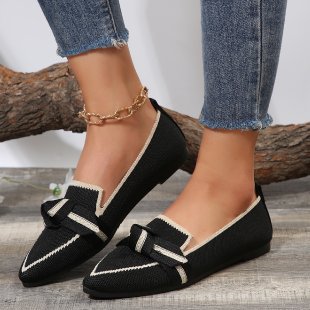 Damen Ballerinas mit schickem Schleifen-Detail und stabiler Sohle EB