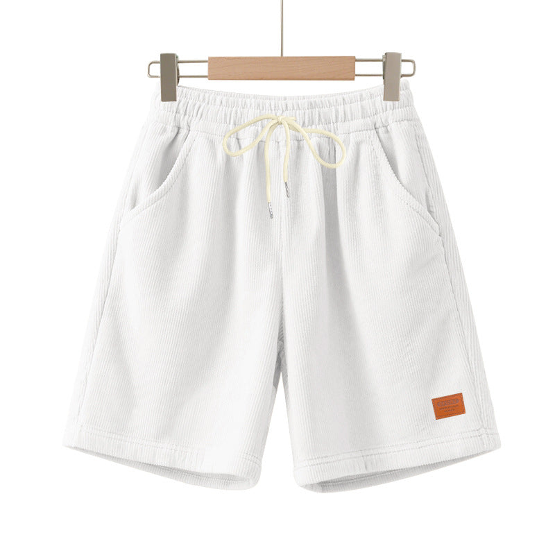 Lässige Bermuda-Shorts für Herren aus strukturiertem Baumwollmix