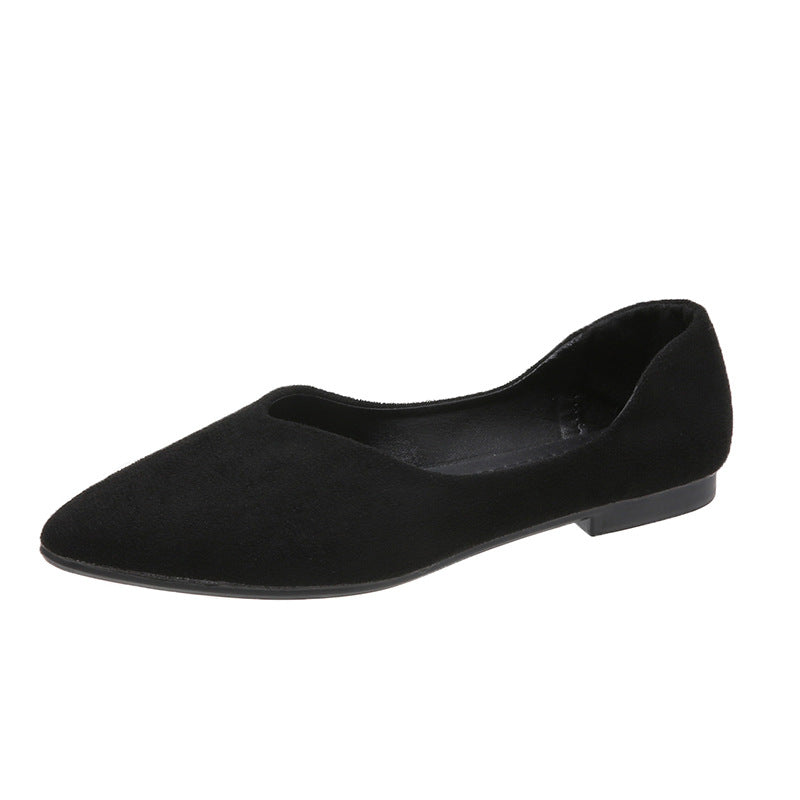 Damen elegante Ballerinas mit spitzem Design und weichem Obermaterial EB