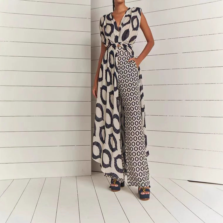Damen Jumpsuit mit modischem Print EB
