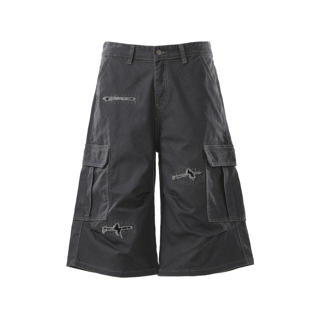 Stilvolle Herren-Cargoshorts mit weitem Schnitt und praktischen Taschen