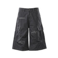 Stilvolle Herren-Cargoshorts mit weitem Schnitt und praktischen Taschen