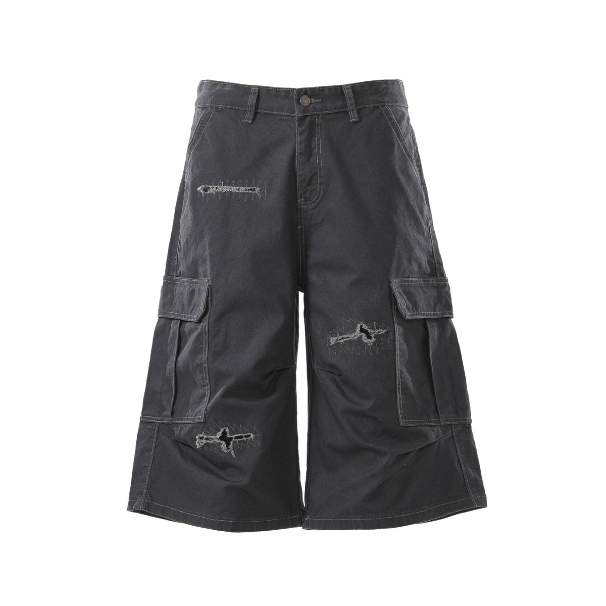 Stilvolle Herren-Cargoshorts mit weitem Schnitt und praktischen Taschen