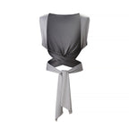 Damen elegantes Wickeloberteil und maxilanger Rock mit Paillettenbund EB