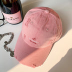 Damen Baseballcap im Distressed-Look