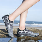 Damen Aqua-Schuhe mit rutschfester Sohle und elastischem Schnellschnürsystem EB