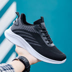 Damen Atmungsaktive Laufschuhe mit flexiblen Netz-Einsätzen und rutschfester Sohle EB