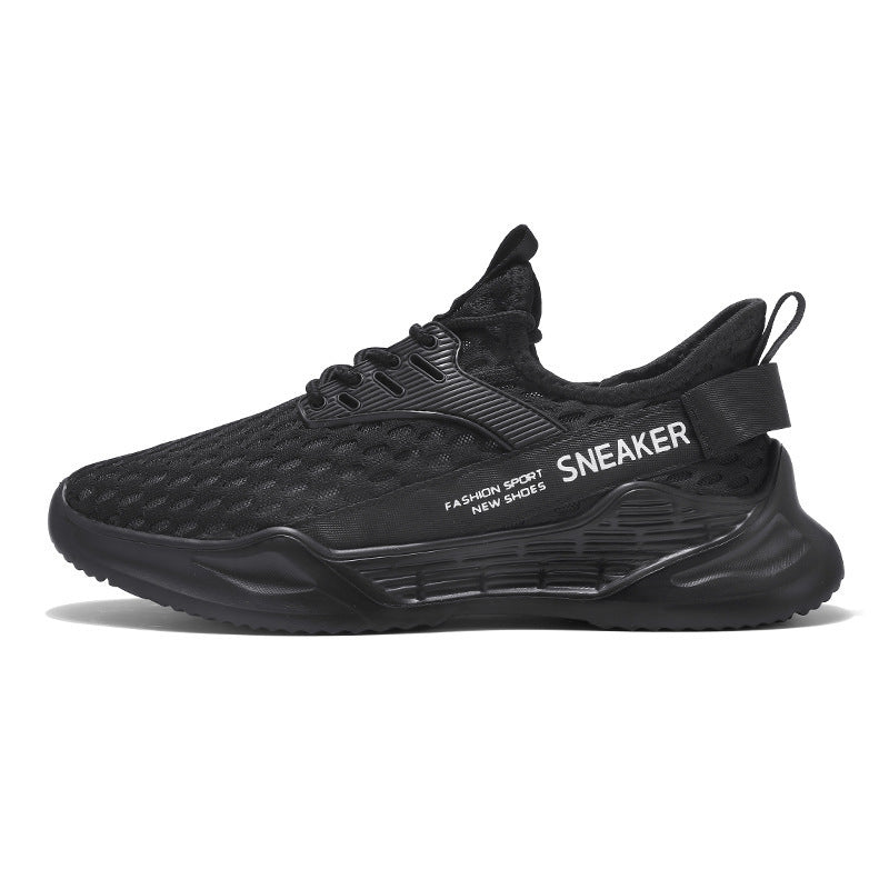 Unisex nan atmungsaktiver Stricksportschuh mit wabenstruktur, sockenähnlichem Schaft und gedämpfter Leichtschaum-Zwischensohle EB