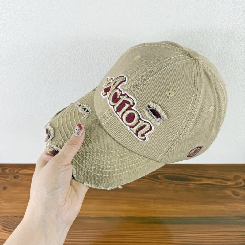 Herren-Baseballkappe mit Distressed-Grafik