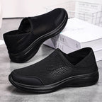 Damen Atmungsaktive Slip-On Freizeitschuhe mit elastischem Mesh-Obermaterial EB