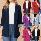 Damen Eleganter und stilvoller Blazer mit Streifenmuster EB