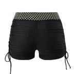 Damen-Badeshorts mit verstellbarem Bund