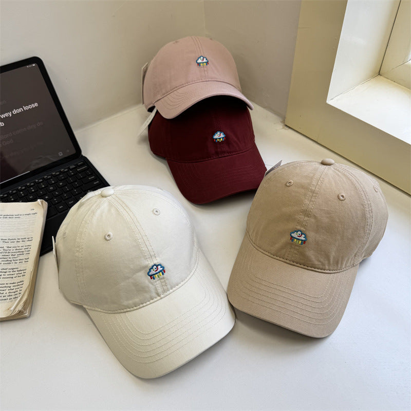Damen Dad Hat aus Baumwolle mit Stickerei