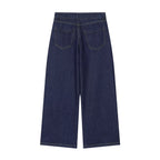 High-Waisted Jeansshorts für Damen mit weitem Bein