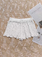 Damen-Häkelshorts für den Strand