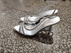 Damen Slingback-Pumps mit funkelnden Strassdetails und elegantem Design EB