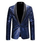 Damen Glamouröser Pailletten Blazer EB