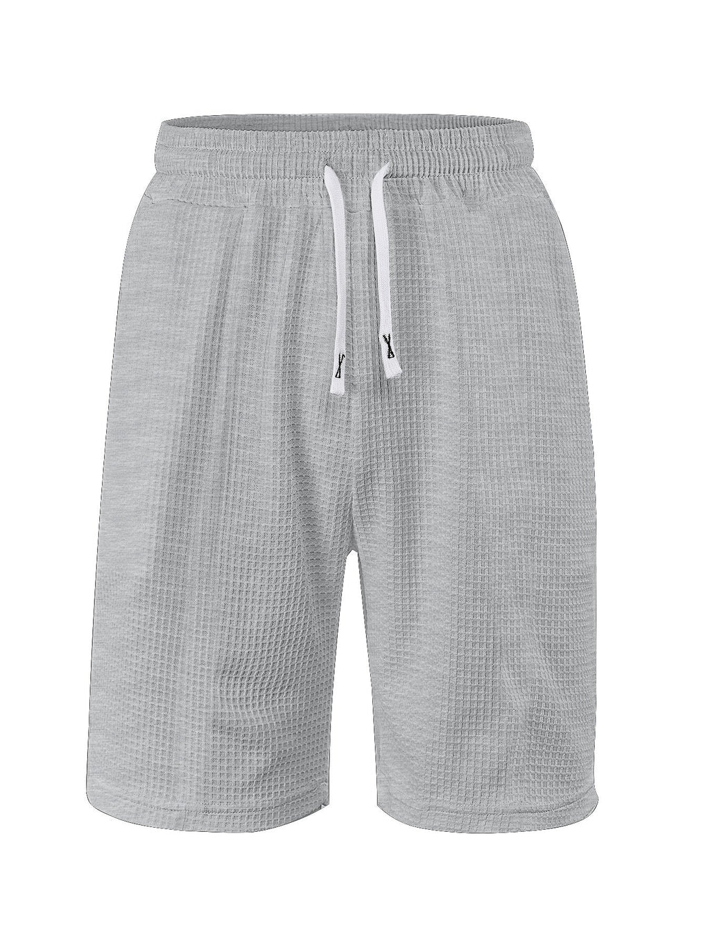 Atmungsaktive Herren-Waffel-Pyjamashorts mit Komfortbund und Kordelzug