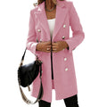 Damen eleganter und taillierter Designer-Mantel EB