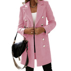 Damen eleganter und taillierter Designer-Mantel EB