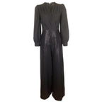 Damen elegante Overall mit funkelnden Pailletten und langem Schnitt EB