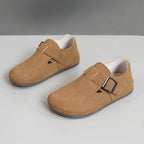 Damen Bequeme Slipper mit verstellbarem Riemen und modischem Design EB