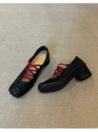 Damen Ballerinas mit modischem Schnür-Design und eleganter Passform EB
