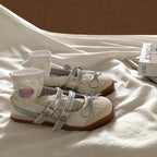 Damen Ballerinas mit modischen Riemchen und dekorativem Schleifen-Design EB