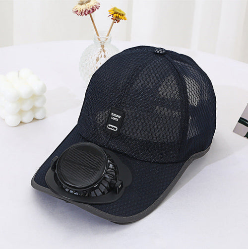 Baseballkappe mit Solar-Ventilator