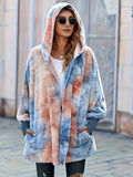 Damen Kapuzenjacke aus kuscheligem Teddyfell EB