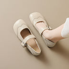 Damen Ballerinas mit verstellbarem Riemen und eleganter Schnalle EB