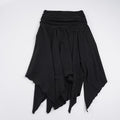 Damen asymmetrischer Wickelrock mit Raffung EB
