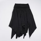 Damen asymmetrischer Wickelrock mit Raffung EB