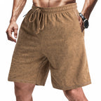 Herren bequeme Freizeit-Shorts aus sanftem Stoff mit verstellbarem Kordelzug EB