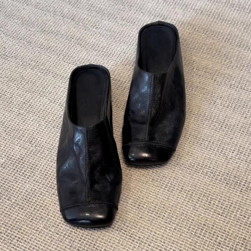 Damen Bequeme Clogs mit modischem Schnitt und weichem Leder EB