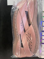 Damen bequeme und stilvolle Slipper mit perforiertem Design EB