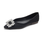 Damen Ballerinas mit funkelndem Strassdetail EB