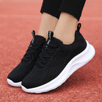 Damen Sportliche Laufschuhe mit atmungsaktivem Mesh-Obermaterial und flexibler Sohle EB